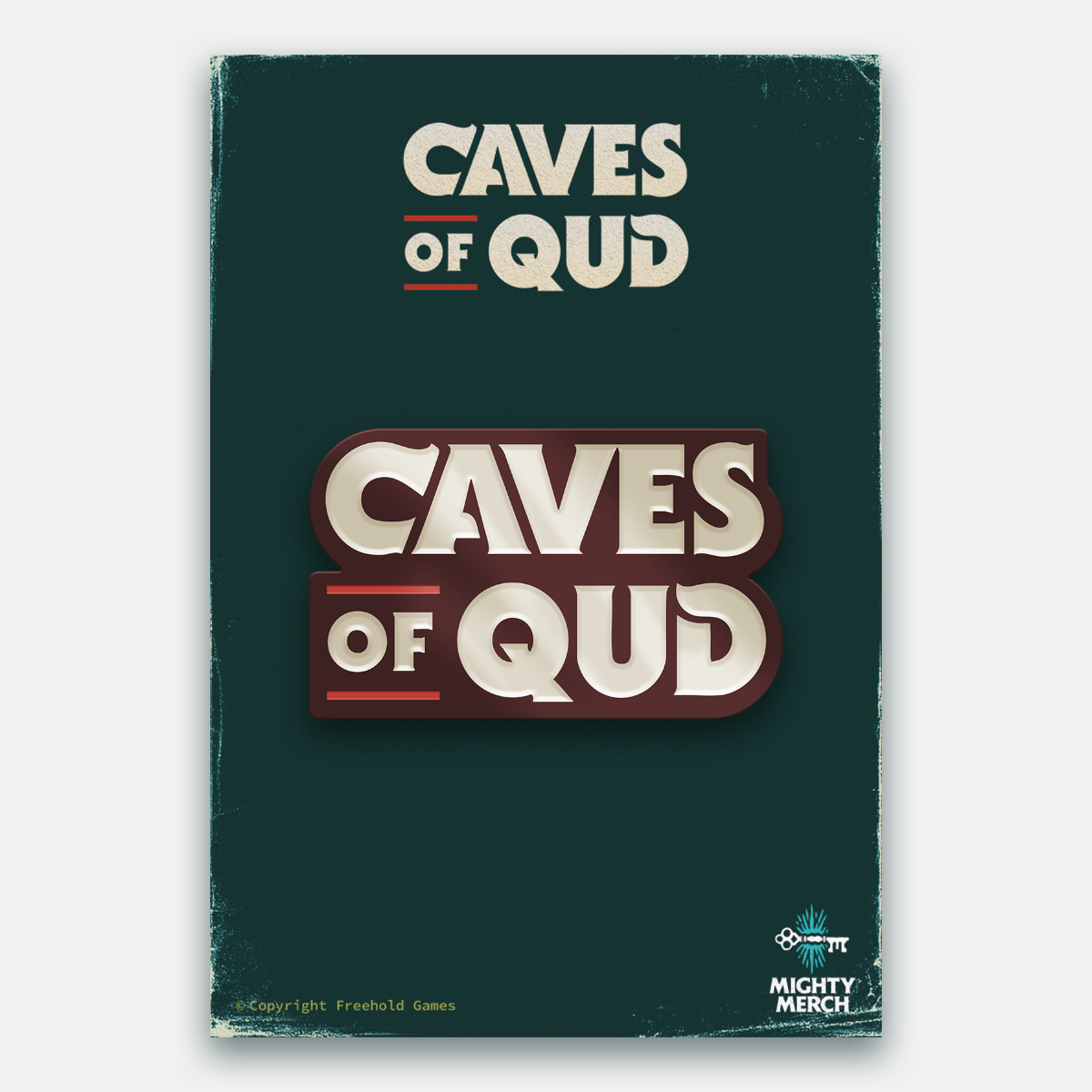 Qud Logo Pin Mighty Merch