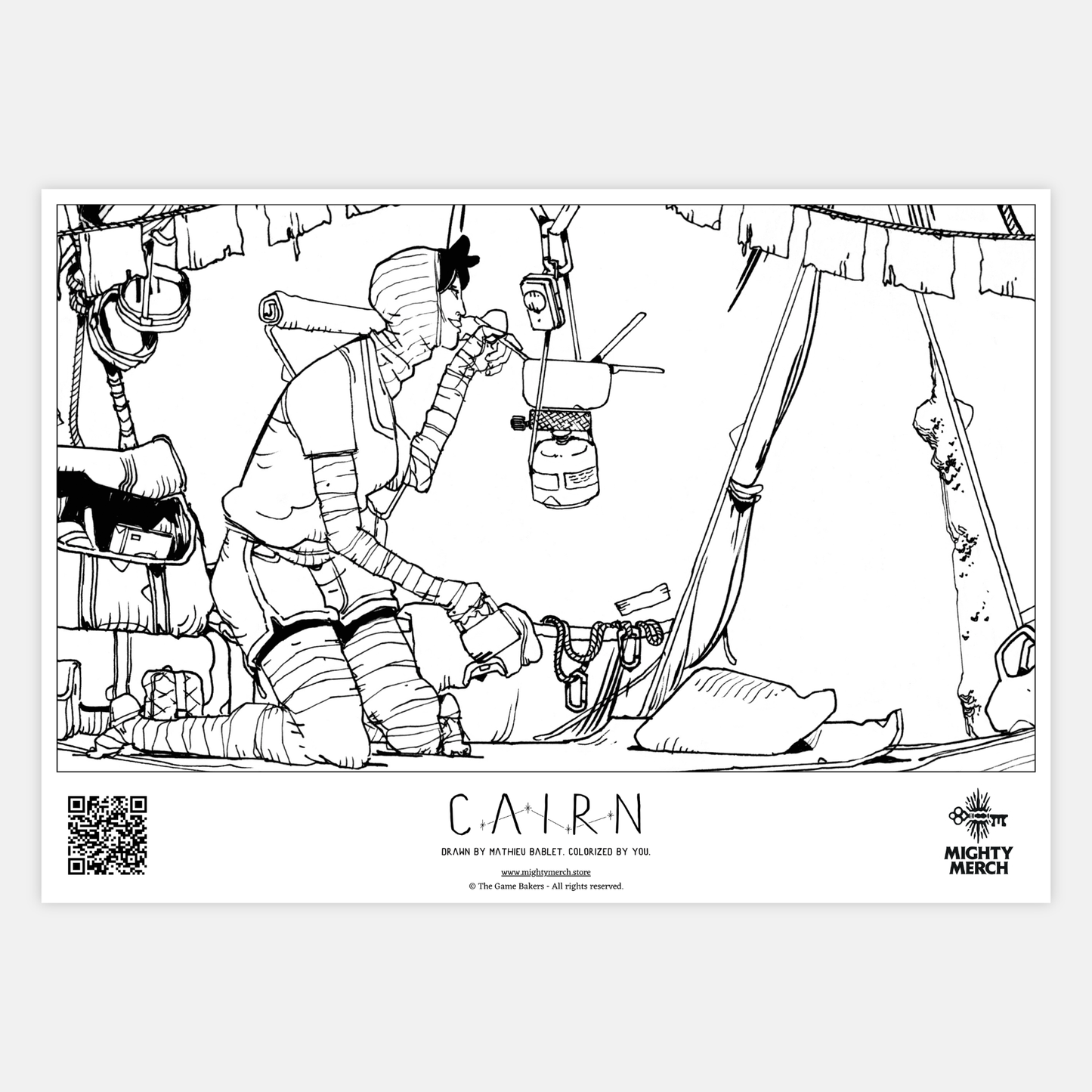 Cairn Colouring Page