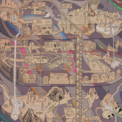 Dwarf Fortress Map Poster
