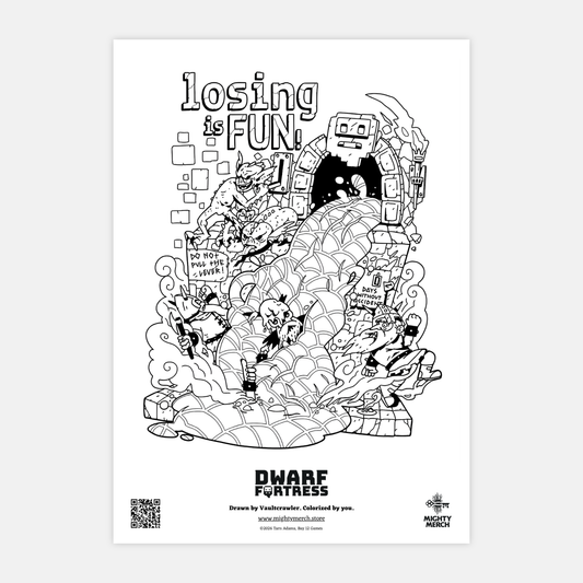 Dwarf Fortress Colouring Page