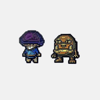 Plump Helmet Man Pin