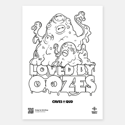 Oozes Colouring Page