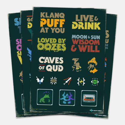 Qud Sticker Sheets x4