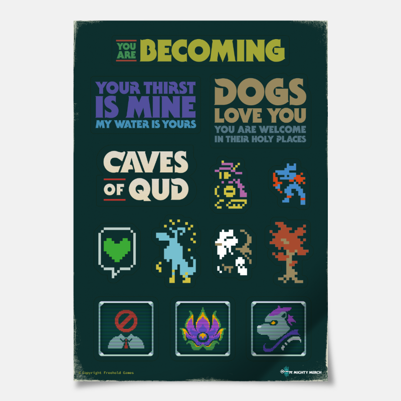 Qud Sticker Sheet: Becoming