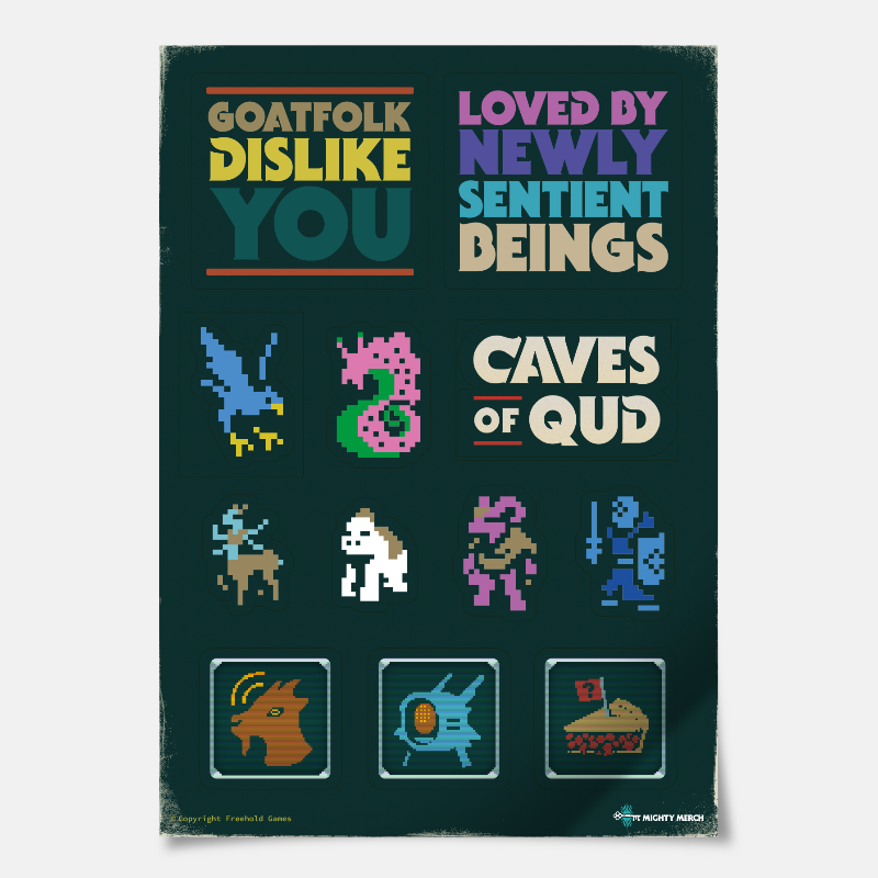 Qud Sticker Sheets x4