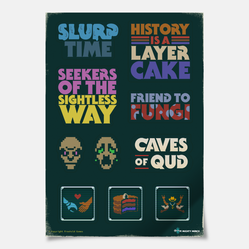 Qud Sticker Sheet: Cake