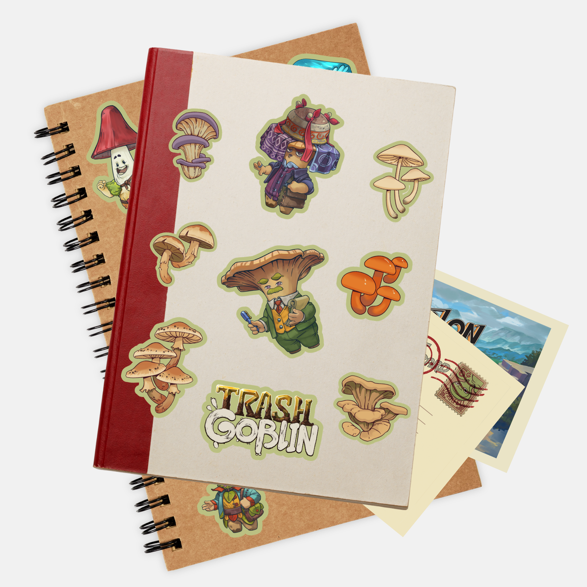 Trash Goblin Sticker Sheet: Fungi Folk