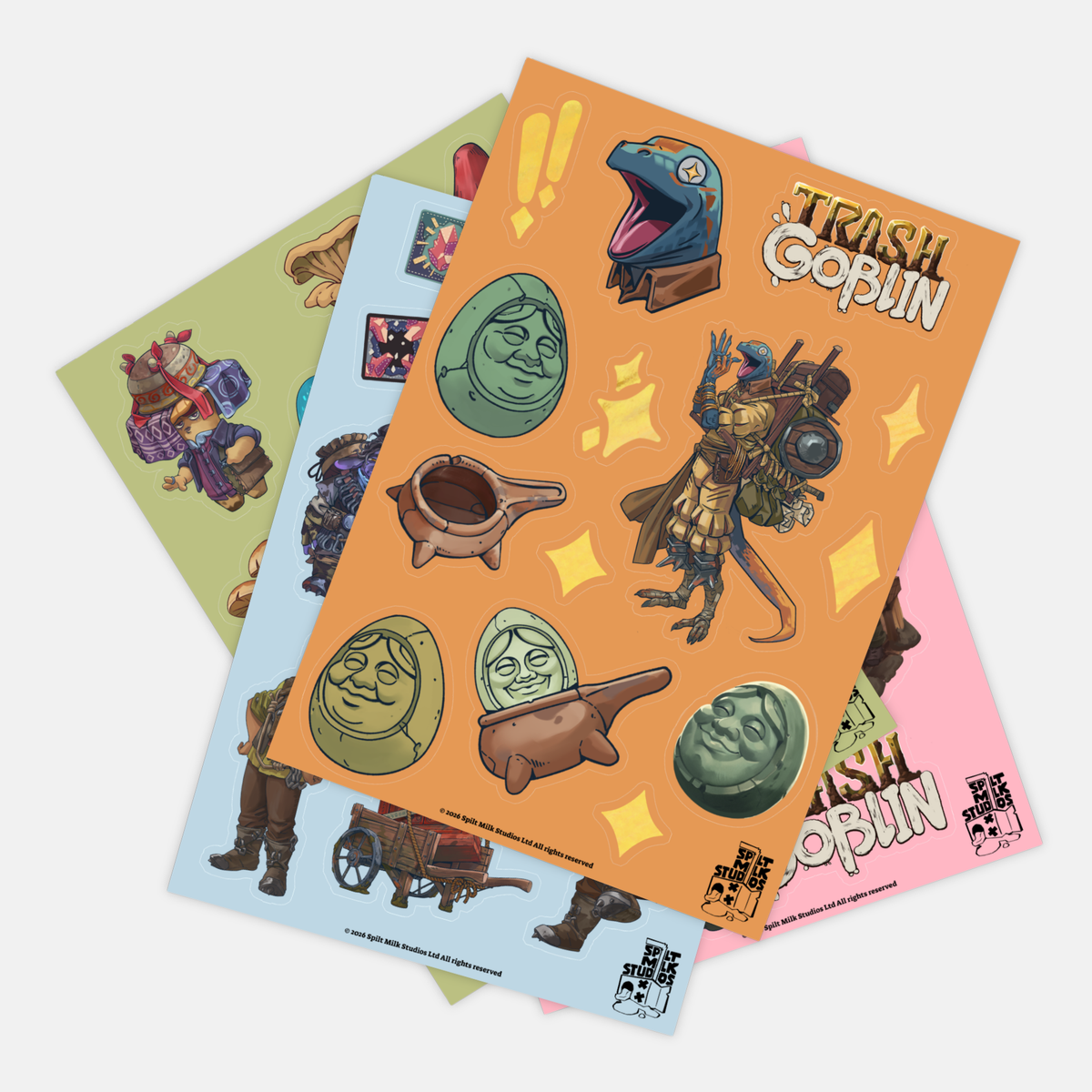 Trash Goblin Sticker Sheet: Donoval's Life