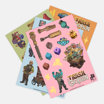 Trash Goblin Sticker Sheet: Goblin Life
